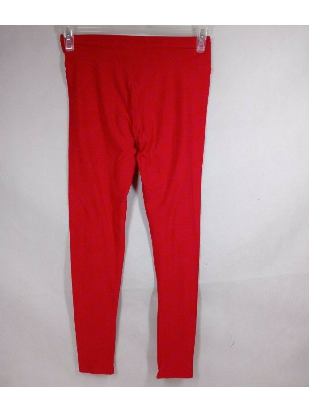 New LuLaRoe One Size Leggings Shades Of Red With Floral Silhouette Designs
